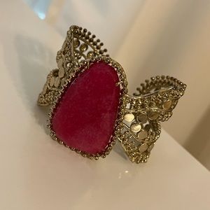 Kendra Scott original pink stone cuff bracelet